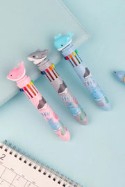 Sea Creature 8-color Retractable Ball Pen