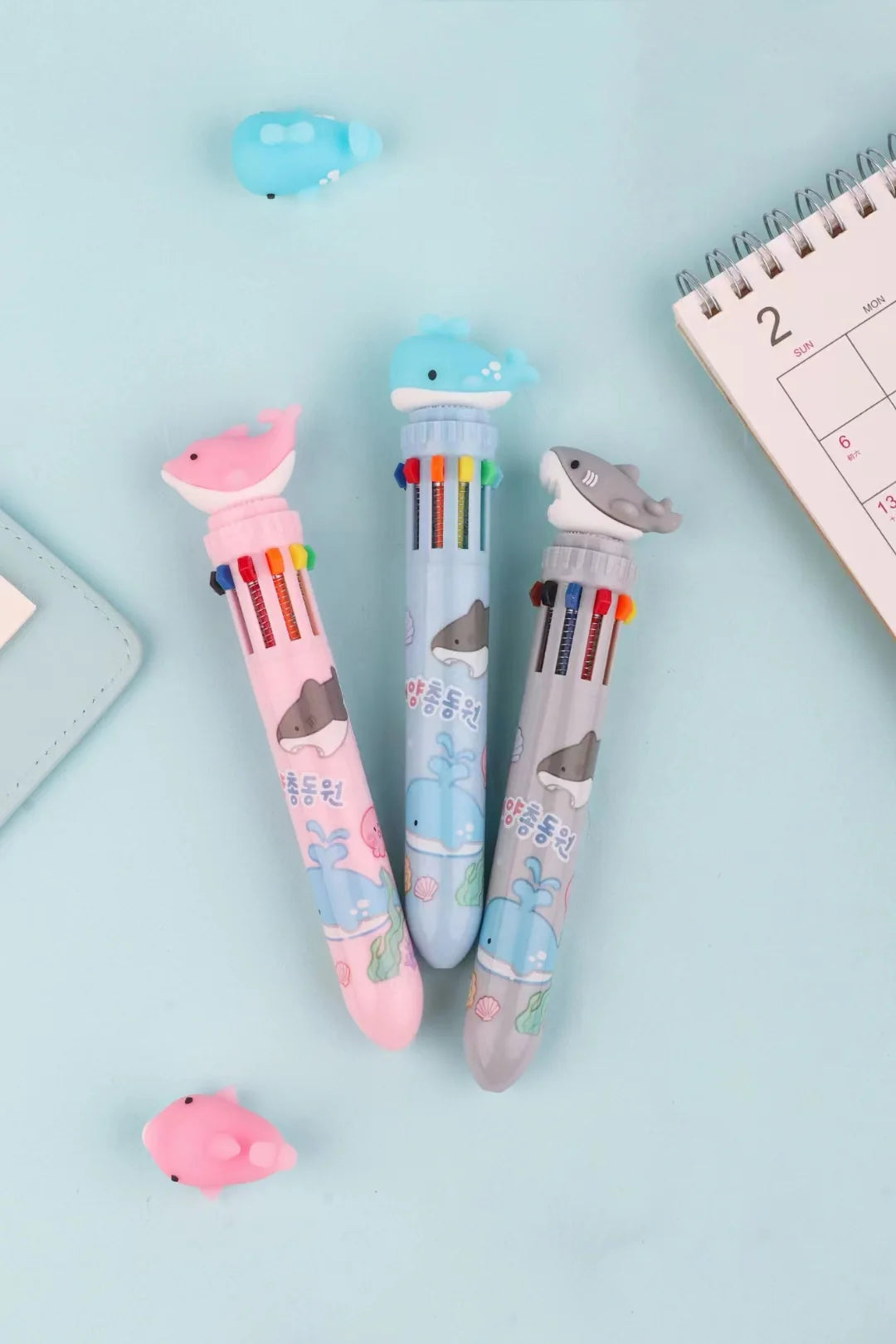 Sea Creature 8-color Retractable Ball Pen