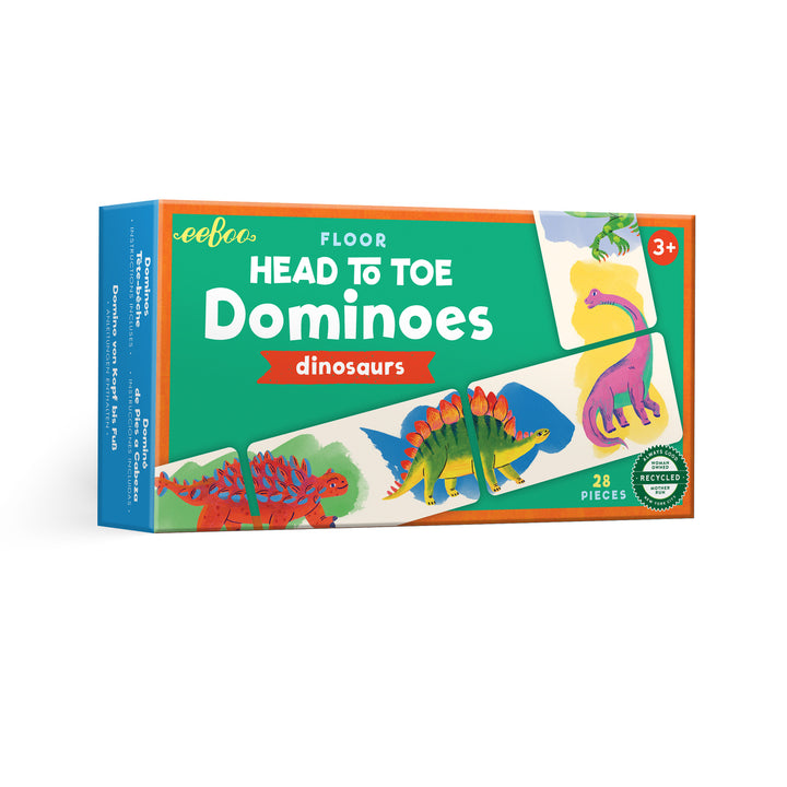 Dinosaur Head to Toe Dominoes | eeBoo