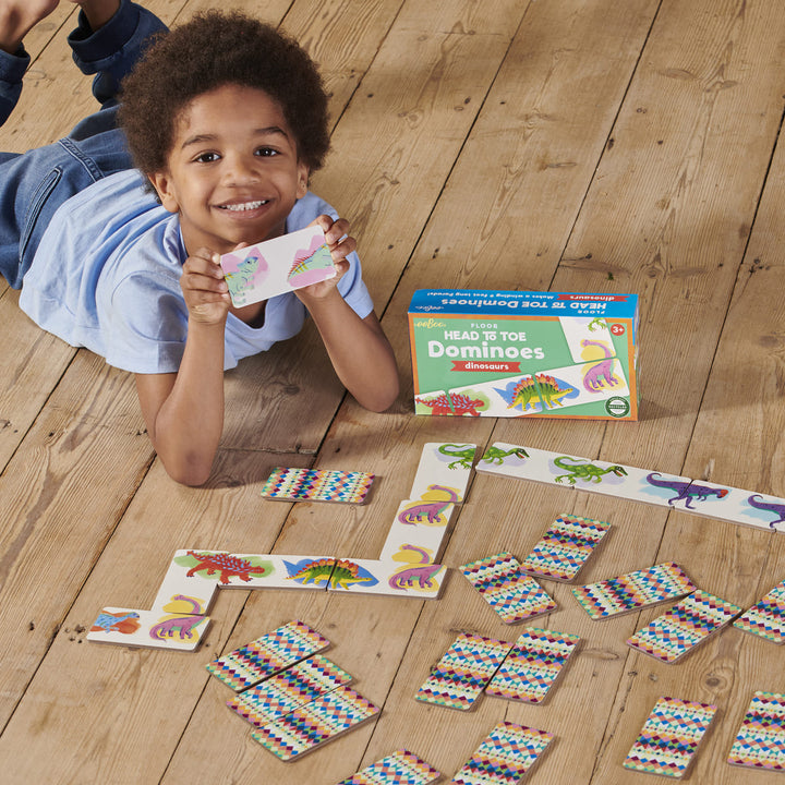 Dinosaur Head to Toe Dominoes | eeBoo
