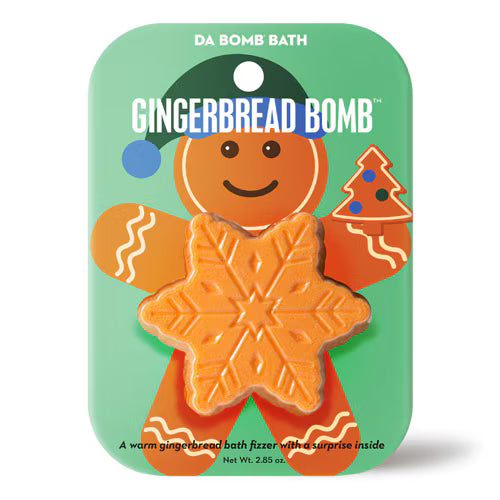 Gingerbread Snowflake 3" Shaped Bomb | Da Bomb Fizzers