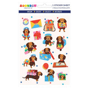 Daschund Delivery Glossy Sticker Sheet | MoonBow