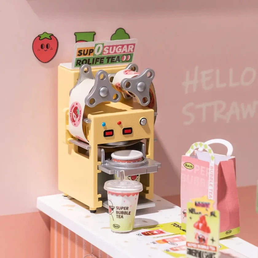 Double Joy Bubble Tea Shop DIY Miniature Kit | Hands Craft