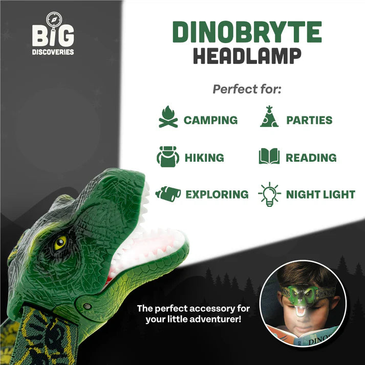 DinoBryte Dinosaur Headlamp | Big Discoveries