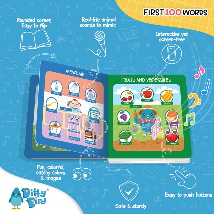 100 Words Sound Book | Ditty Bird