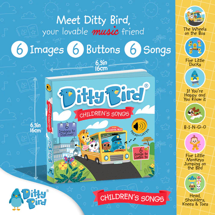 Children's Songs - USB-C Rechargeable | Ditty Bird