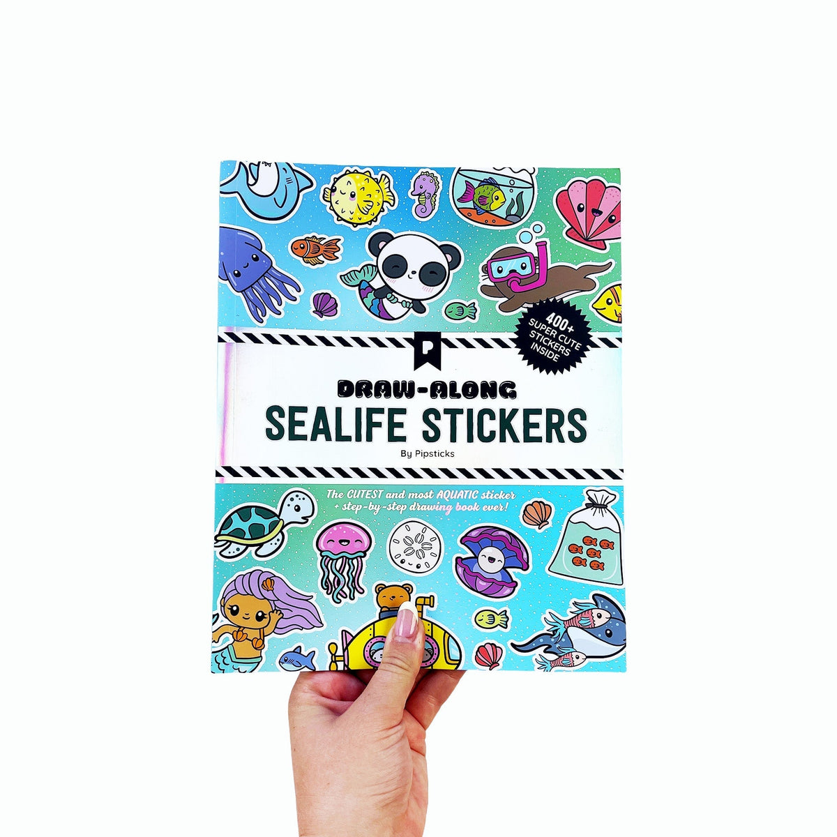 Draw-Along Sealife Sticker Book | Pipsticks