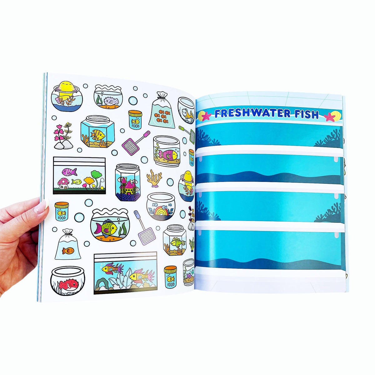 Draw-Along Sealife Sticker Book | Pipsticks