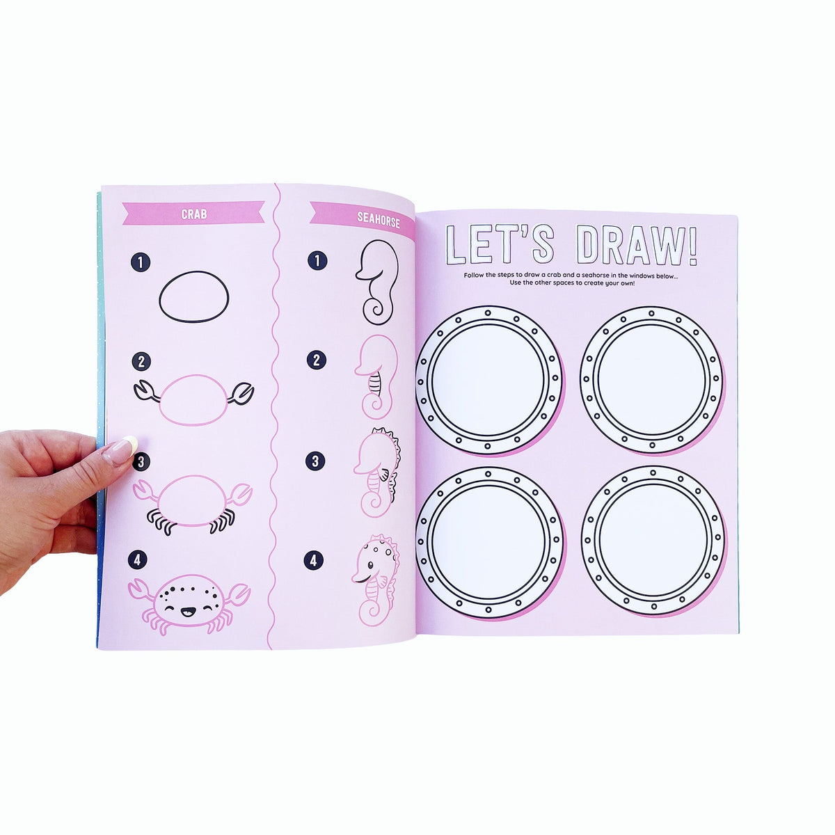 Draw-Along Sealife Sticker Book | Pipsticks