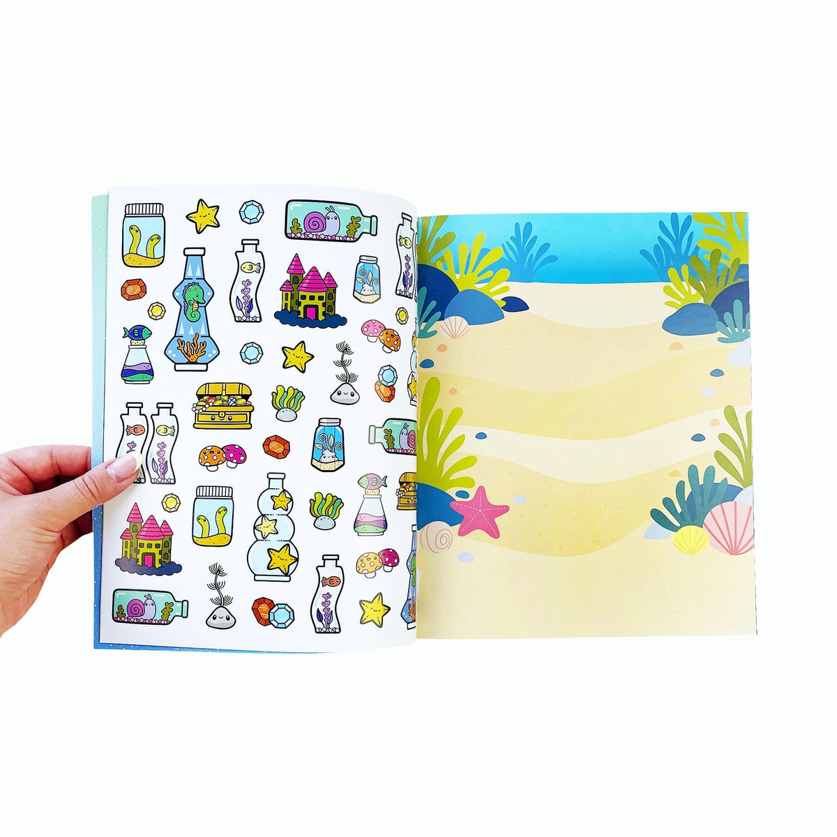 Draw-Along Sealife Sticker Book | Pipsticks