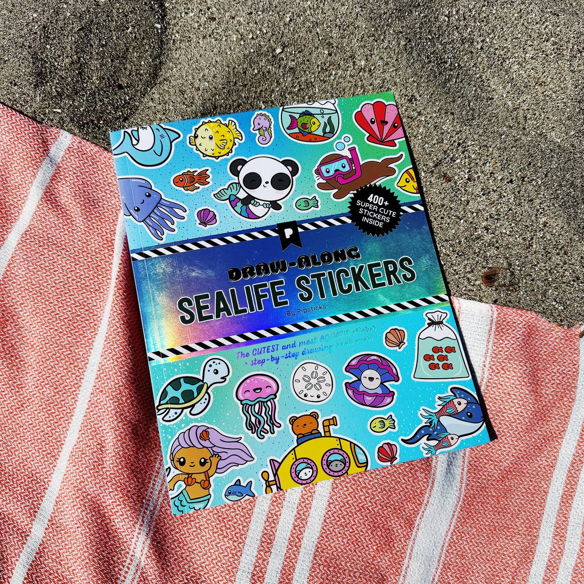 Draw-Along Sealife Sticker Book | Pipsticks