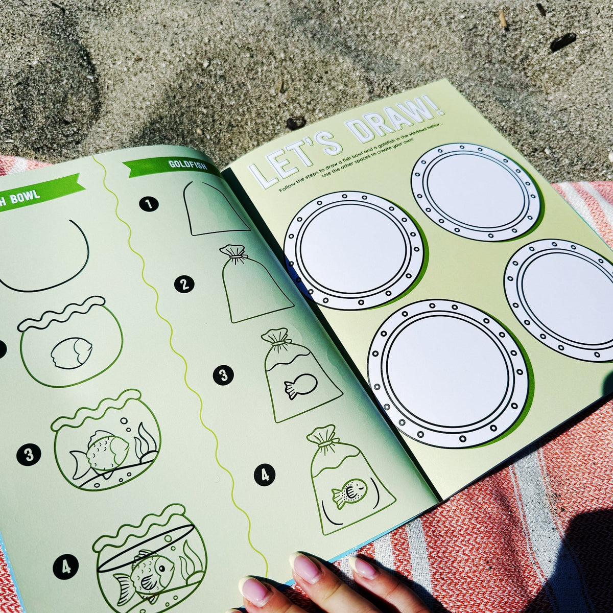 Draw-Along Sealife Sticker Book | Pipsticks