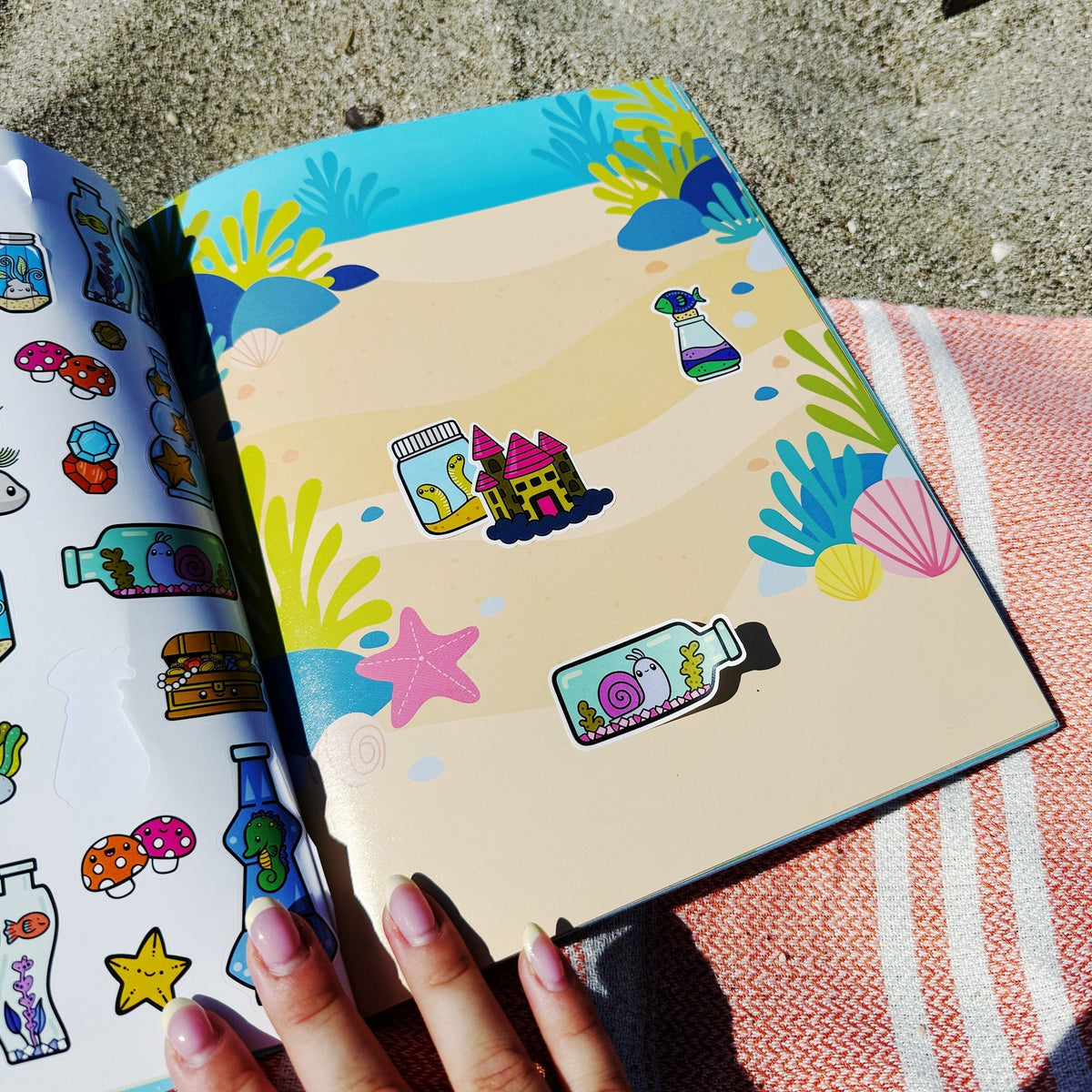 Draw-Along Sealife Sticker Book | Pipsticks