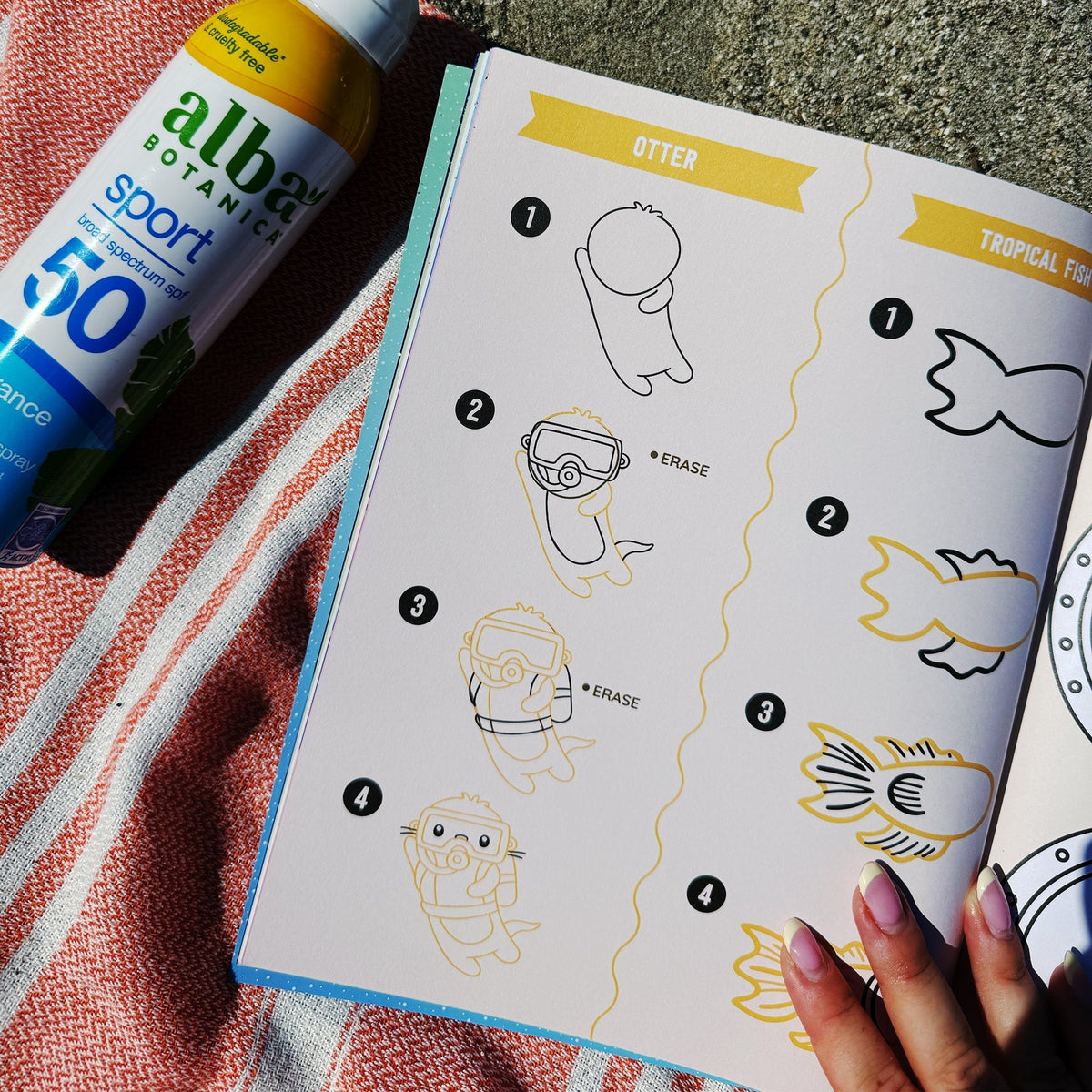 Draw-Along Sealife Sticker Book | Pipsticks