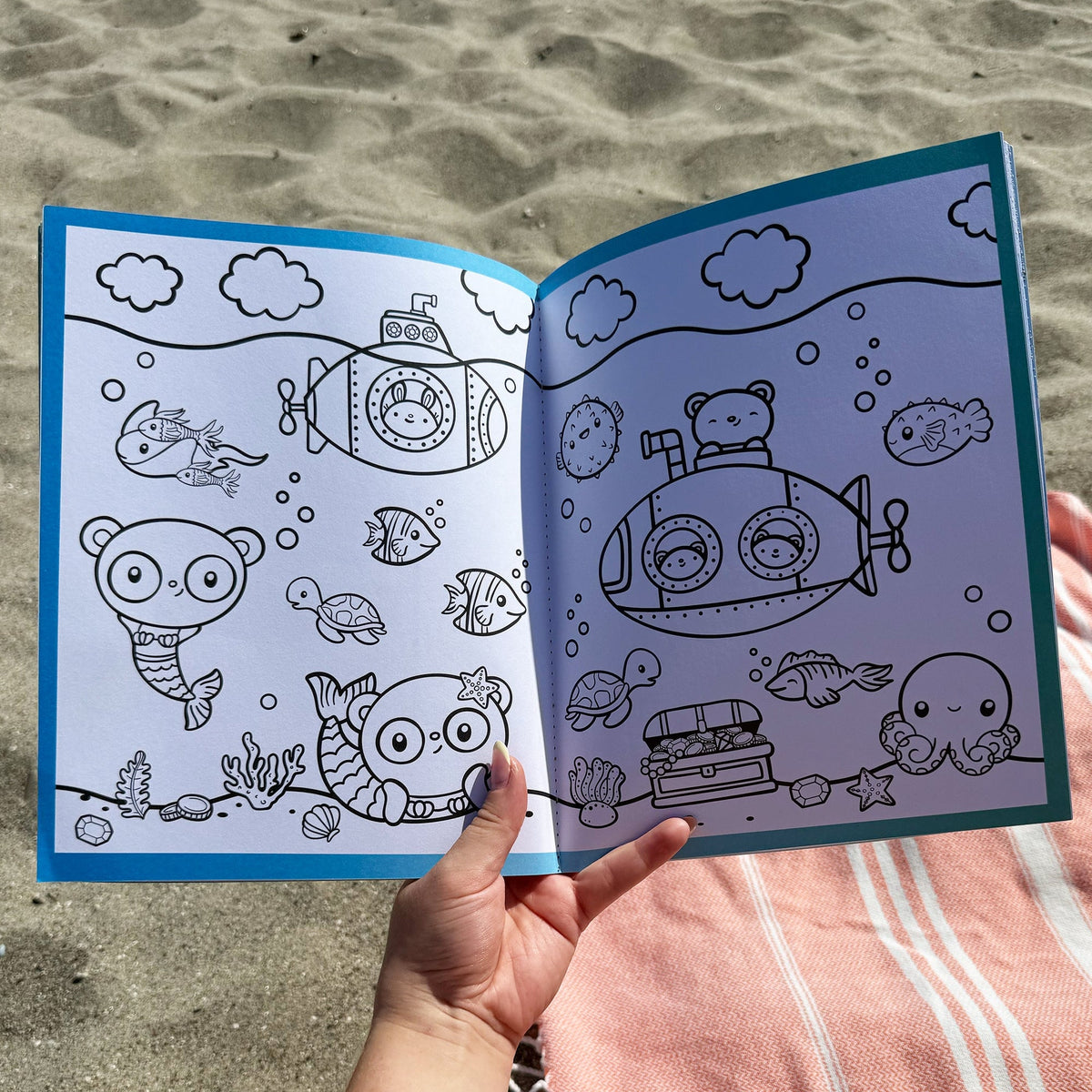 Draw-Along Sealife Sticker Book | Pipsticks