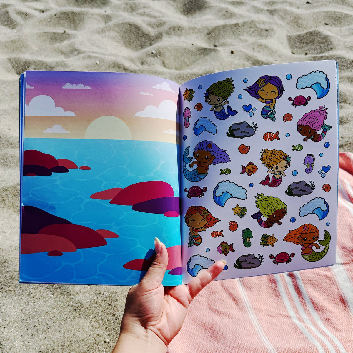 Draw-Along Sealife Sticker Book | Pipsticks