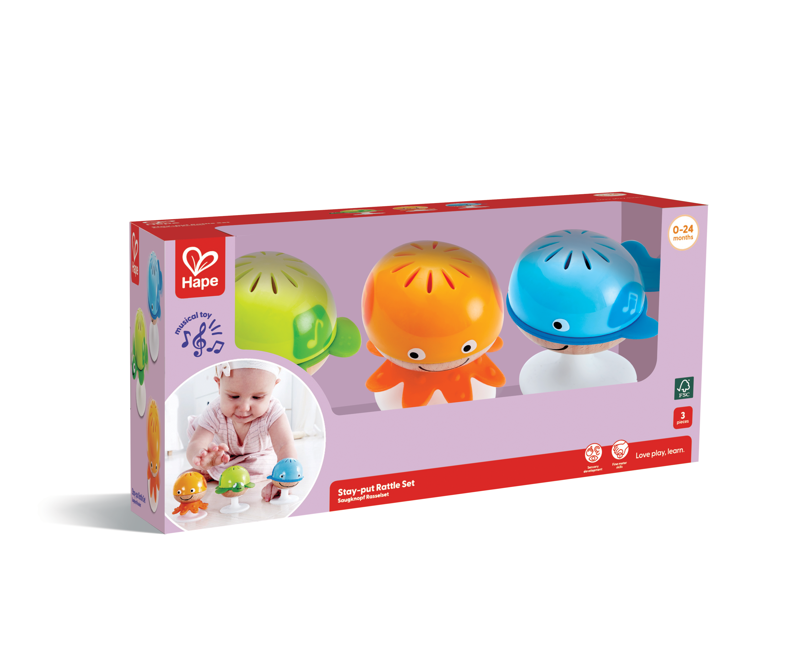 Stay Put Rattle Set | Hape