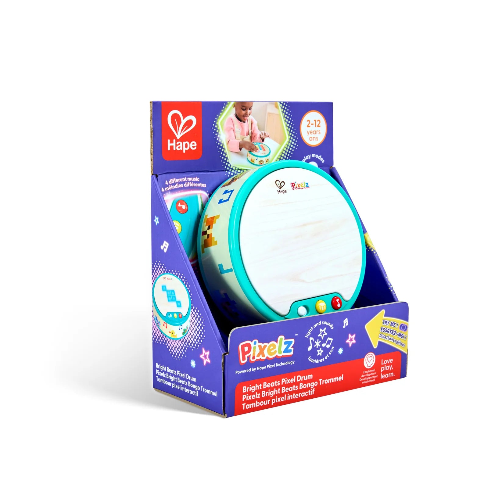 Bright Beats Pixelz Bongo Drum | Hape