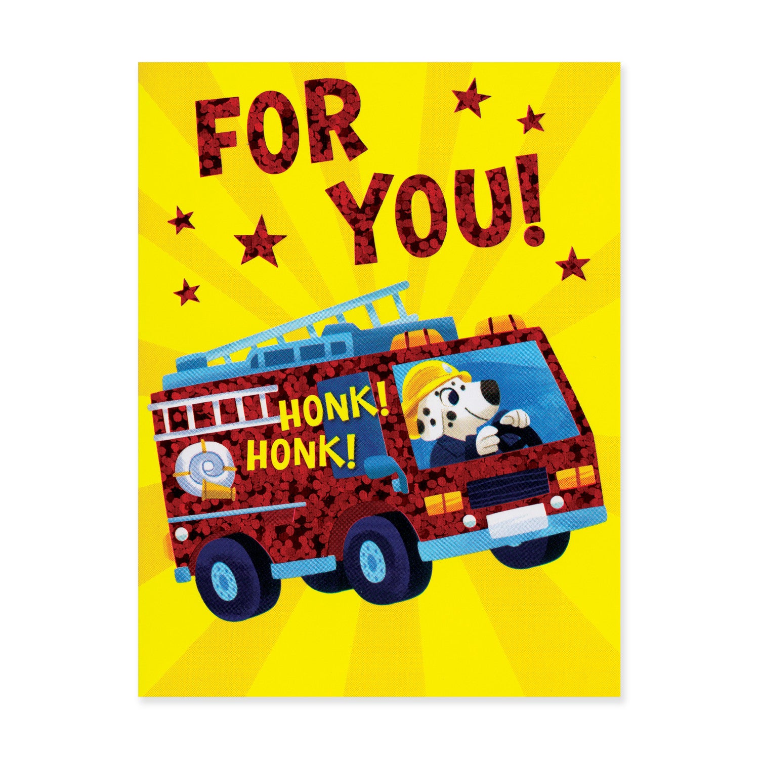 Foil: Firetruck Enclosure Card