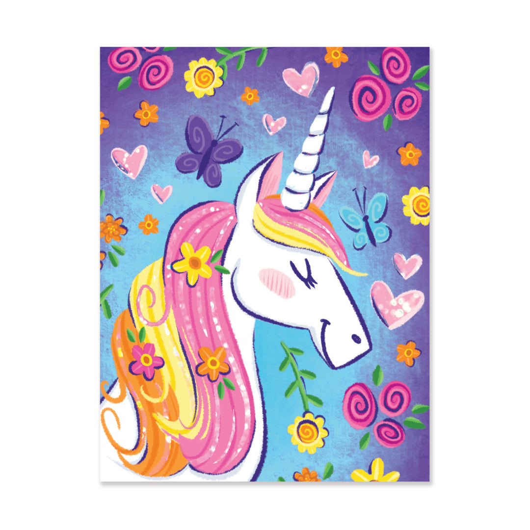 Glitter Unicorn Gift Enclosure Card