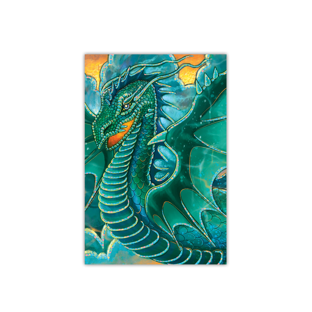 Teal Dragon Gift Enclosure Card