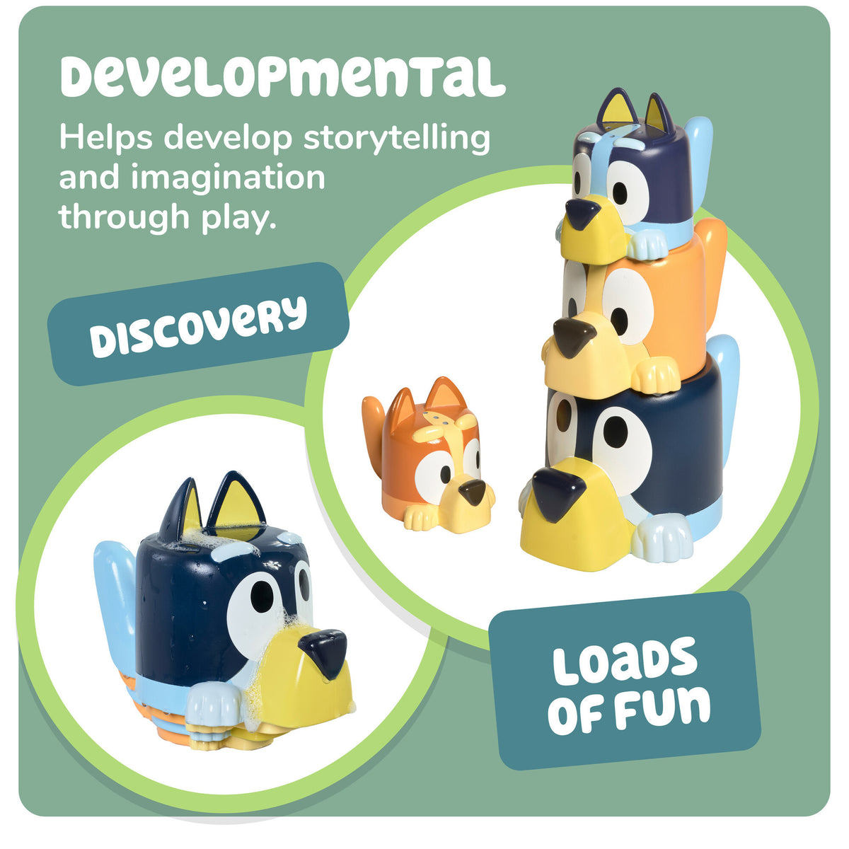 Bluey Family Pourers - 4 pcs | TOMY