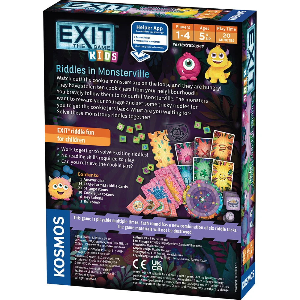 EXIT: The Game - Kids - Riddles in Monsterville | Thames & Kosmos