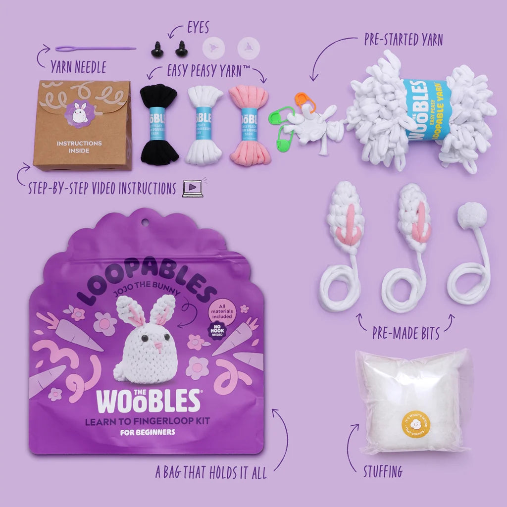 Jojo the Bunny Loopables Kit | The Woobles