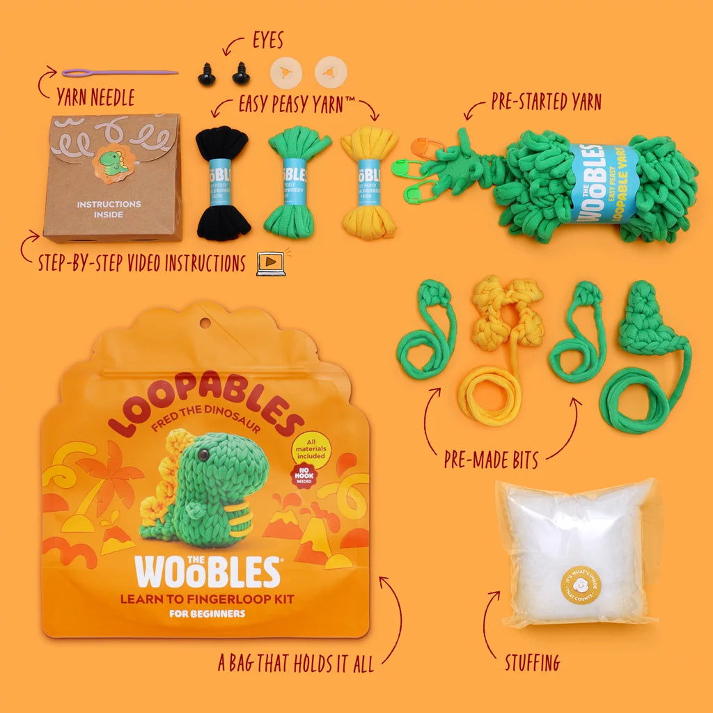 Fred the Dino Loopables Kit | The Woobles