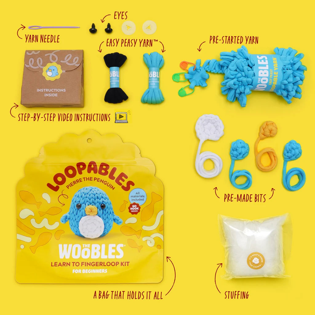 Pierre the Penguin Loopables Kit | The Woobles