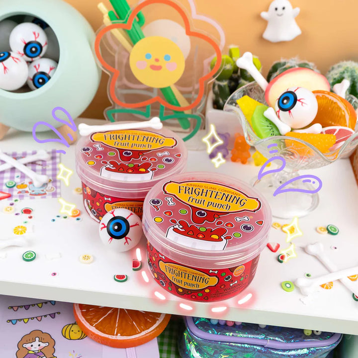 Frightening Fruit Punch Clear Slime | Kawaii Slime Company