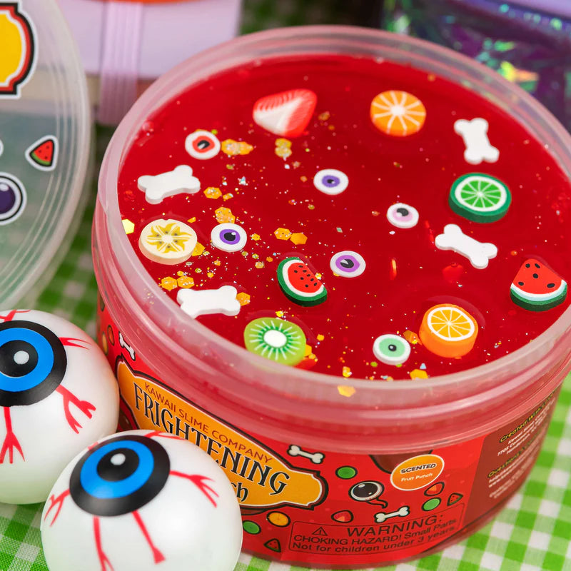 Frightening Fruit Punch Clear Slime | Kawaii Slime Company