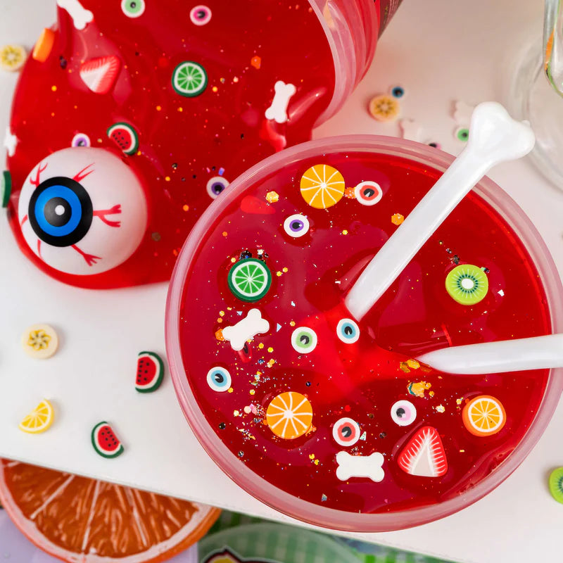 Frightening Fruit Punch Clear Slime | Kawaii Slime Company
