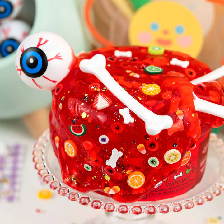 Frightening Fruit Punch Clear Slime | Kawaii Slime Company