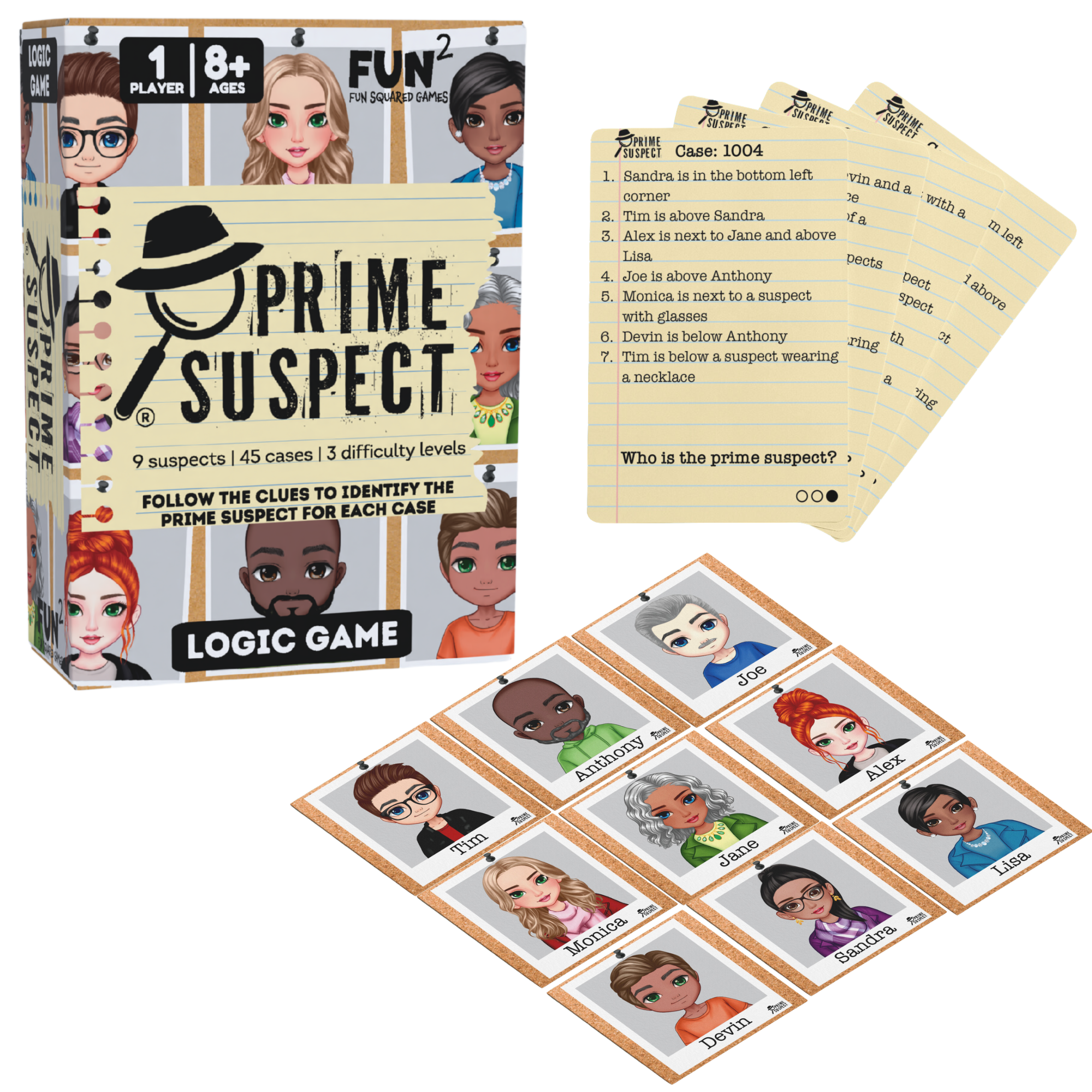 Prime Suspect Solo | Fun Squared Games