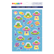 Fe-line-ing Saucers Hologram Sticker Sheet | MoonBow