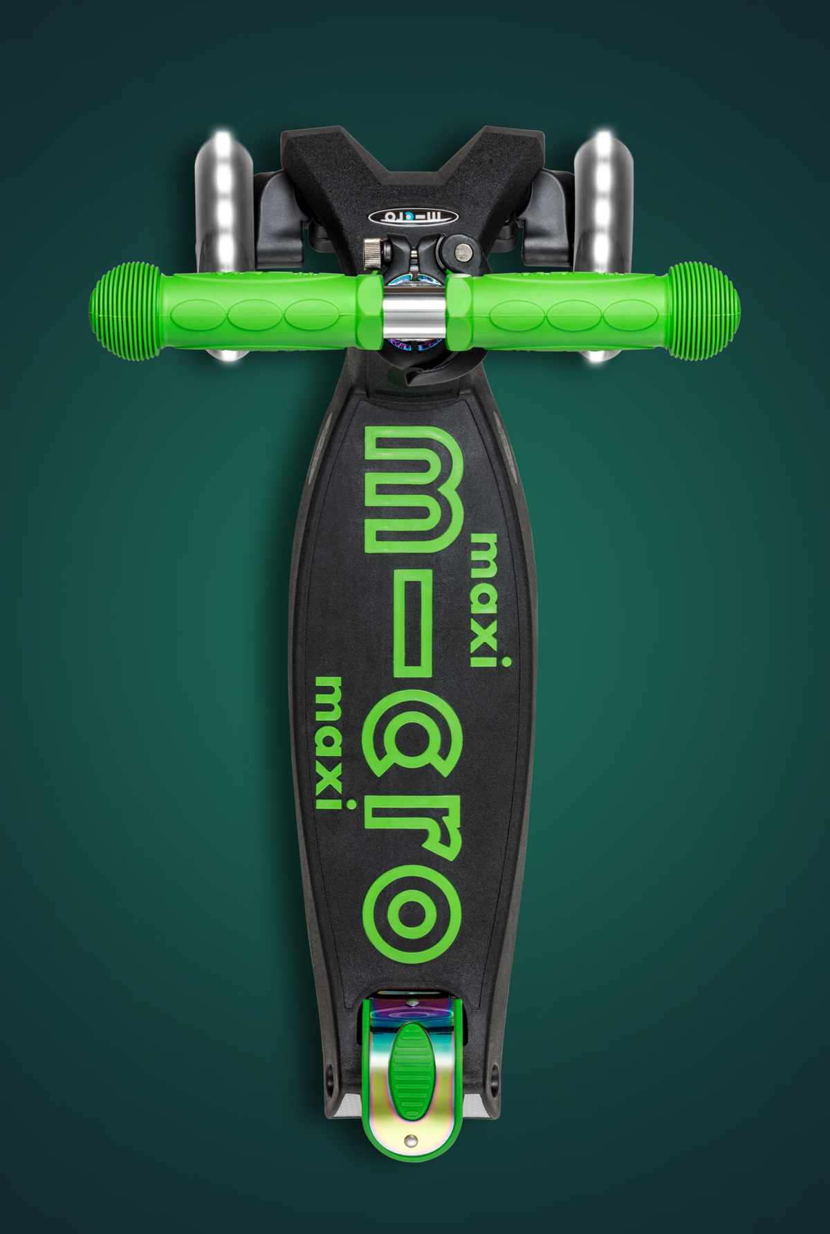 Micro Maxi Foldable LED Neochrome Scooter - Neochrome Green