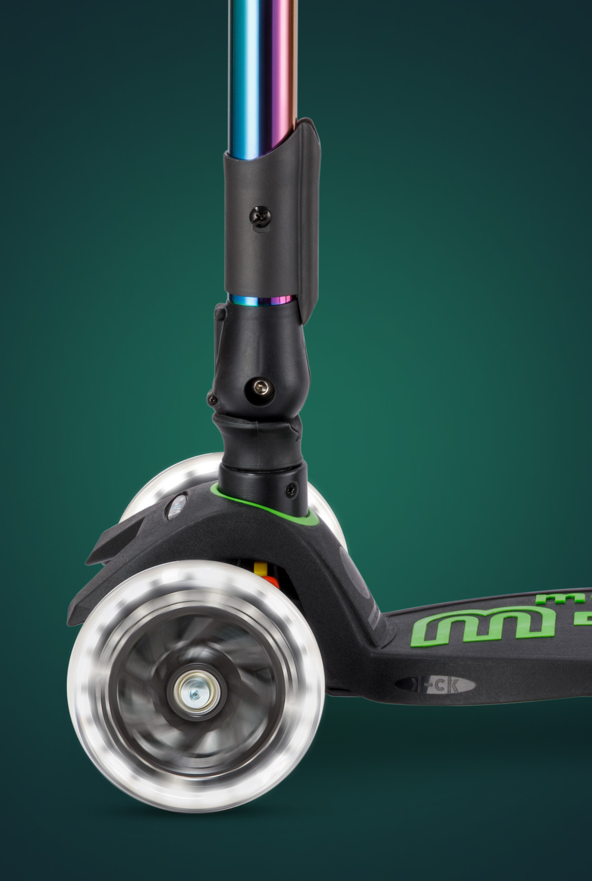 Micro Maxi Foldable LED Neochrome Scooter - Neochrome Green
