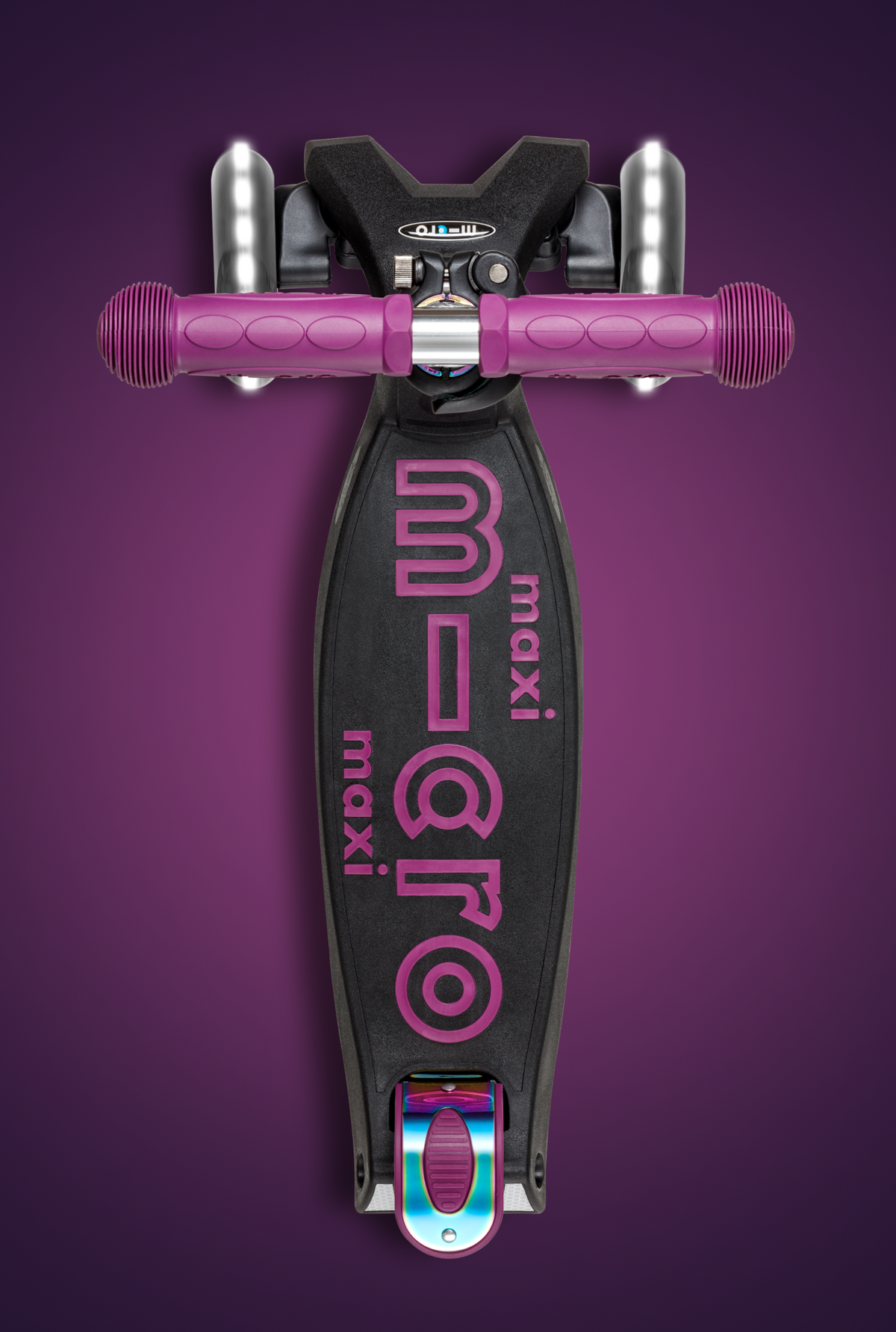 Micro Maxi Foldable LED Neochrome Scooter - Neochrome Purple