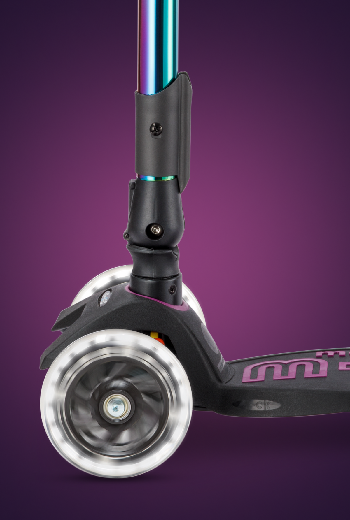 Micro Maxi Foldable LED Neochrome Scooter - Neochrome Purple