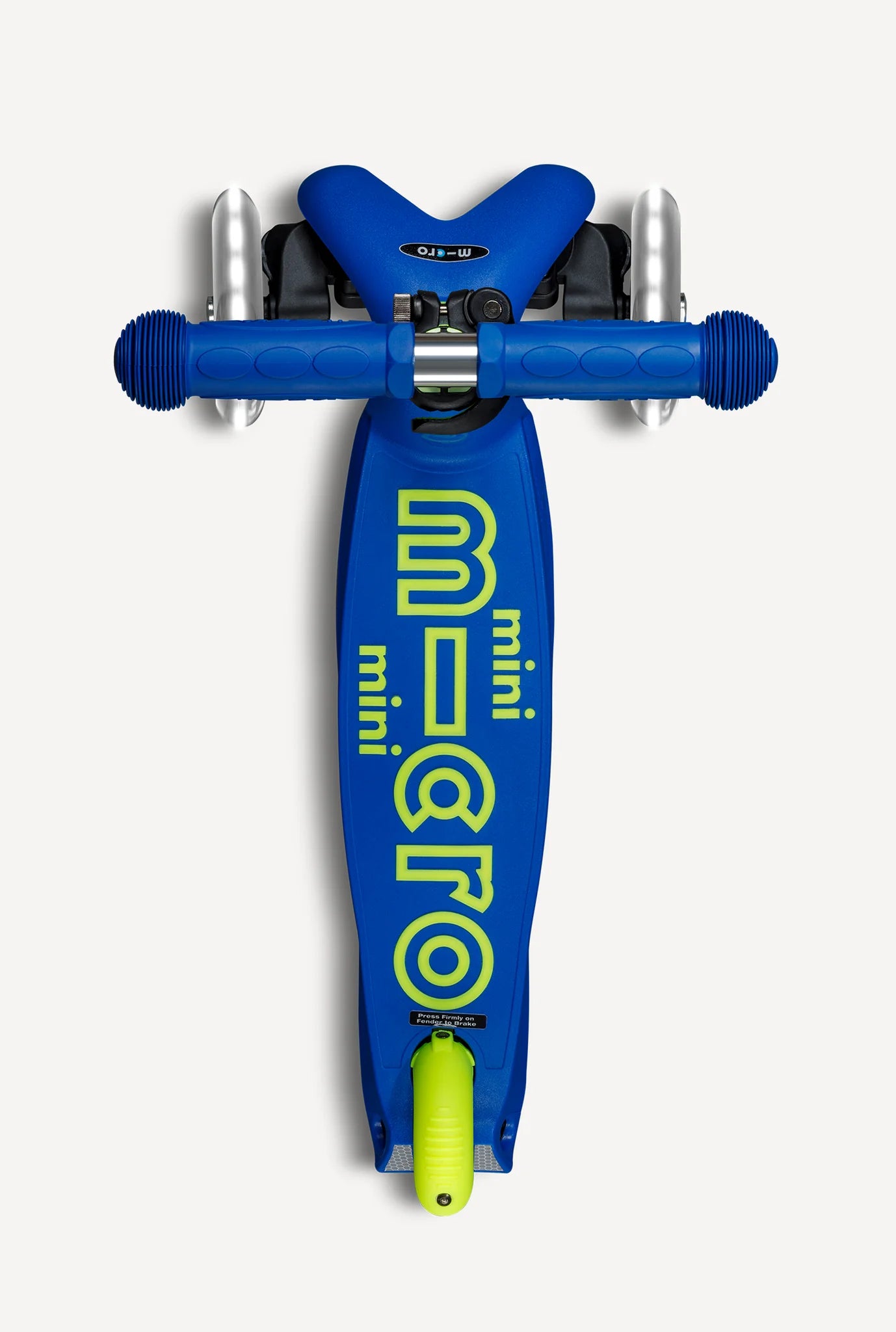 Micro Mini Foldable LED Scooter - Neon Canary Yellow/Blue - LOCAL PICK UP ONLY