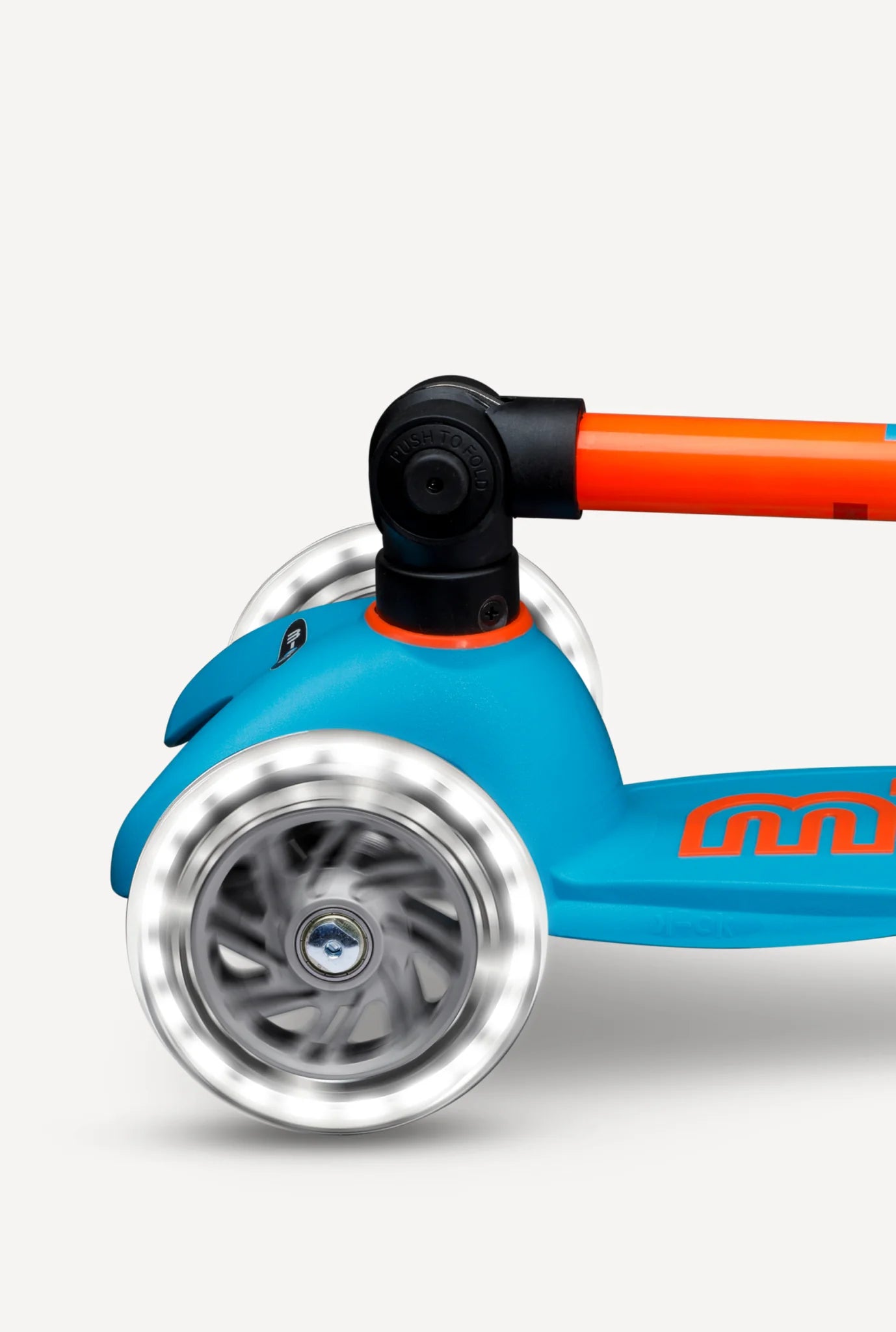 Micro Mini Foldable LED Scooter - Sunset Orange/Aqua - LOCAL PICK UP ONLY