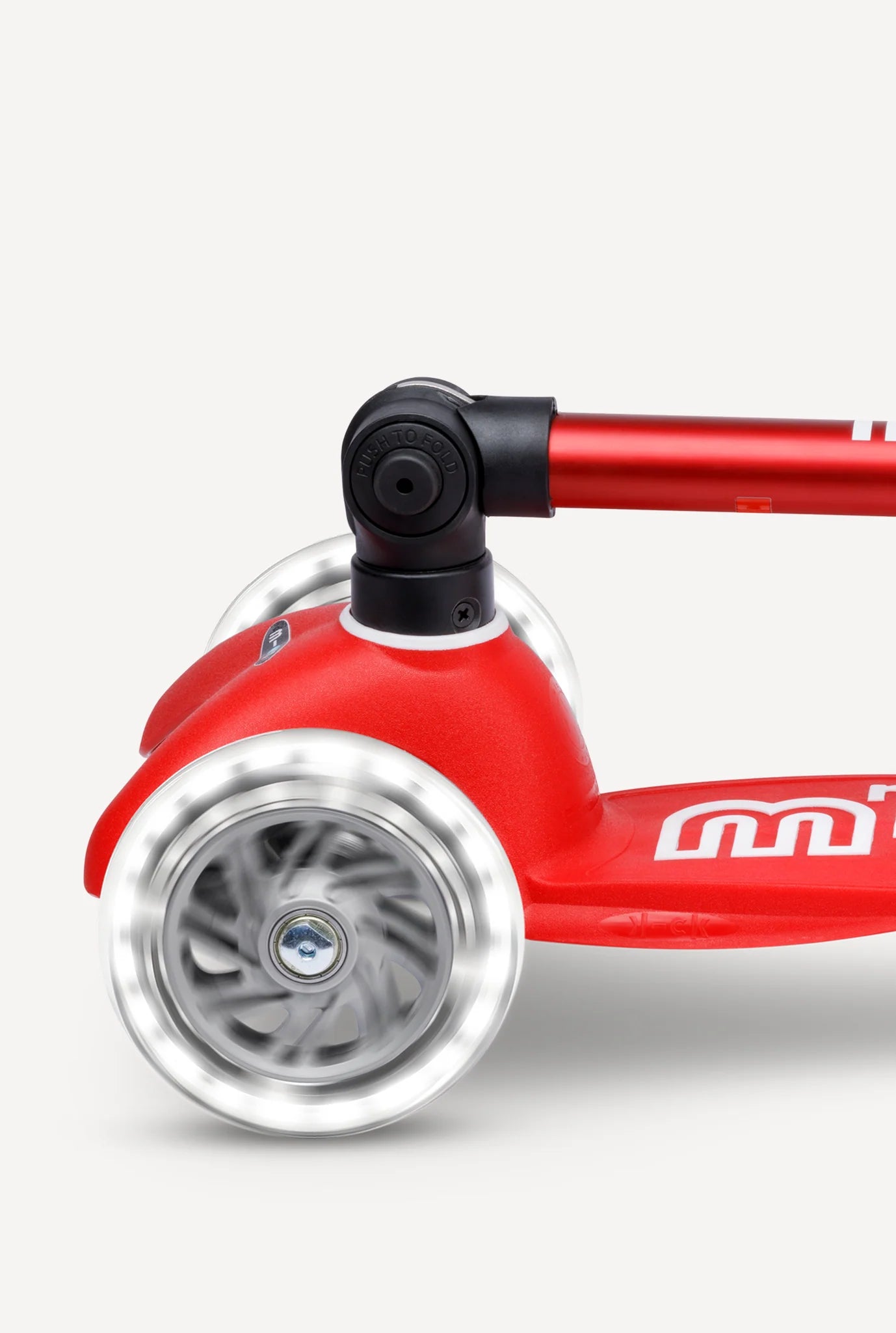 Micro Mini Foldable LED Scooter - Red/White - LOCAL PICK UP ONLY