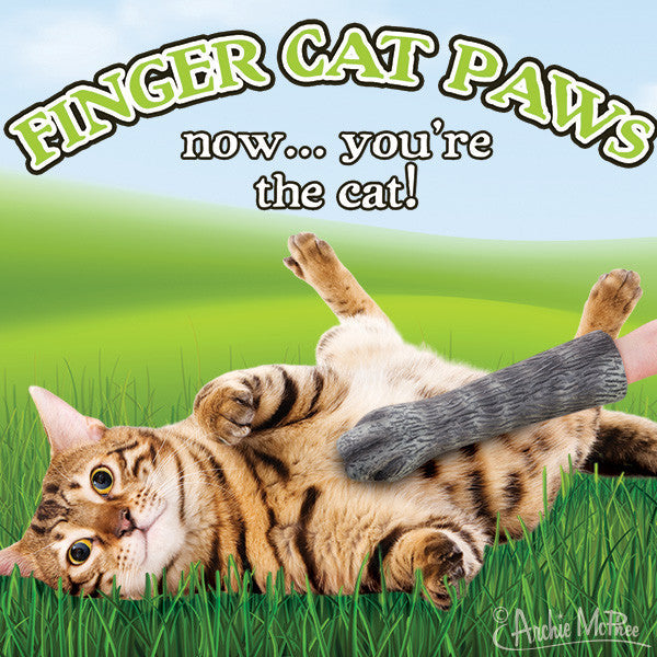 Finger Cat Paws in use