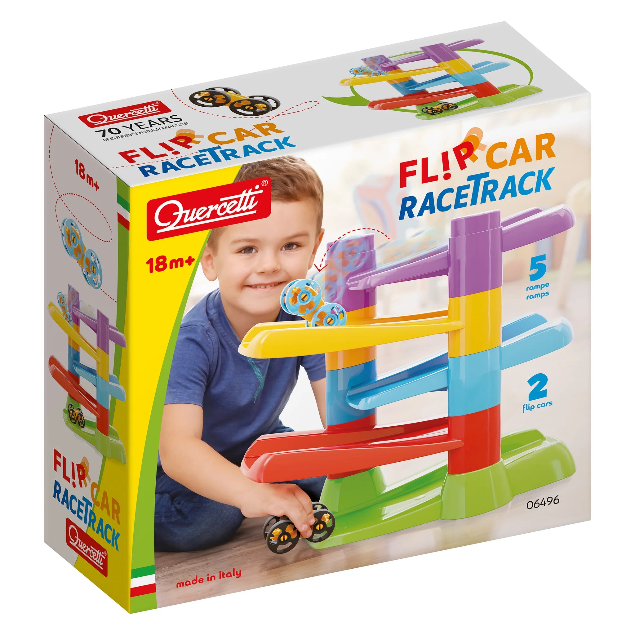 Flip Car Race Track | Quercetti - LOCAL PICK UP ONLY