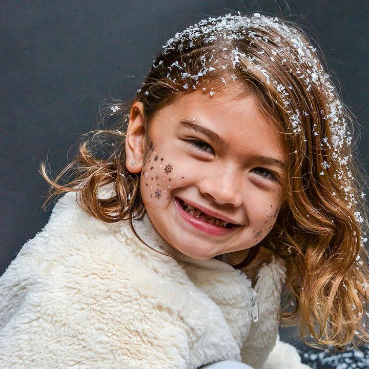 Snowflake Eye Jewel Temporary Tattoo