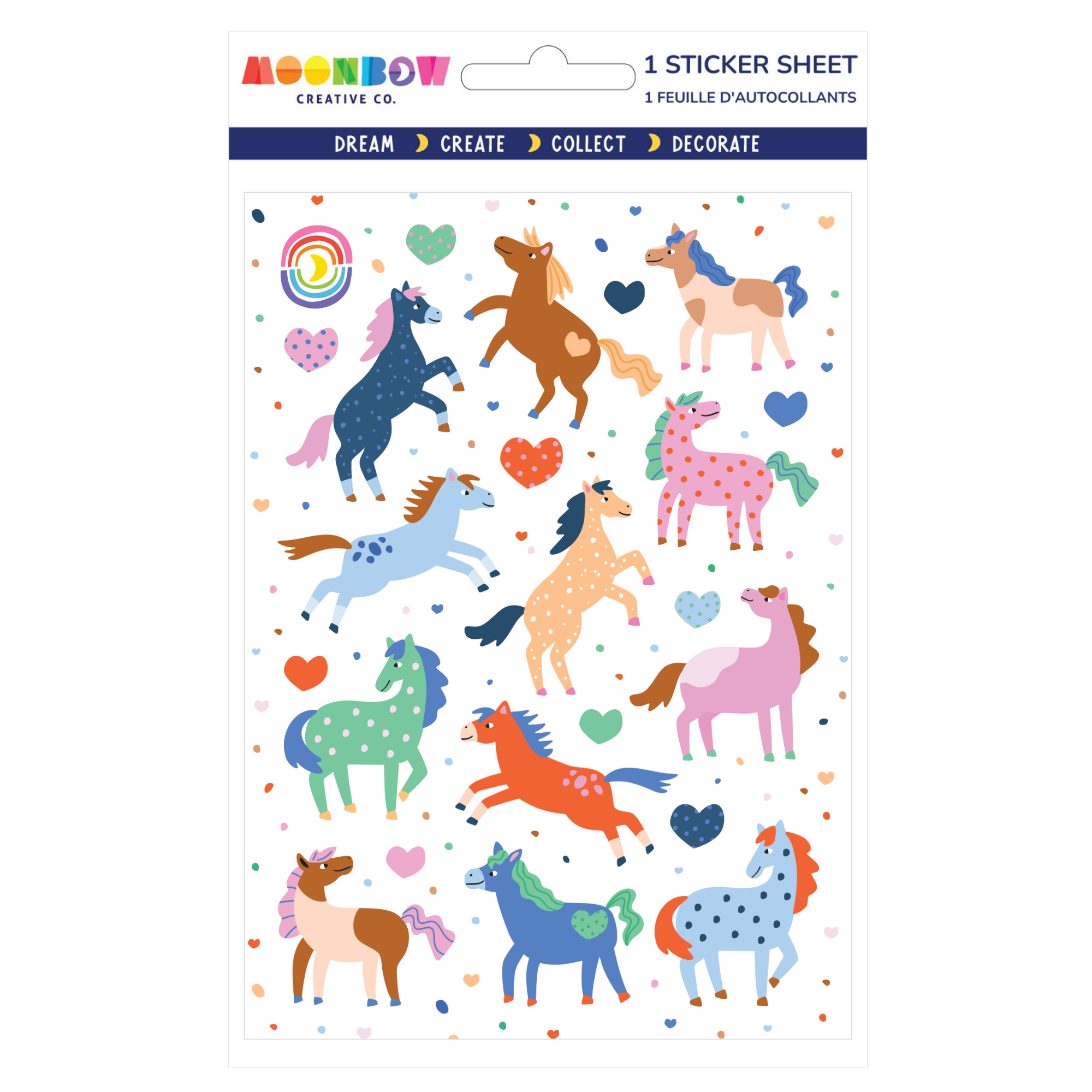 Funky Foals Glossy Sticker Sheet | MoonBow