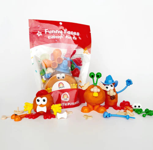 Funny Faces PlayDough Kit | EarthGrown KidDough