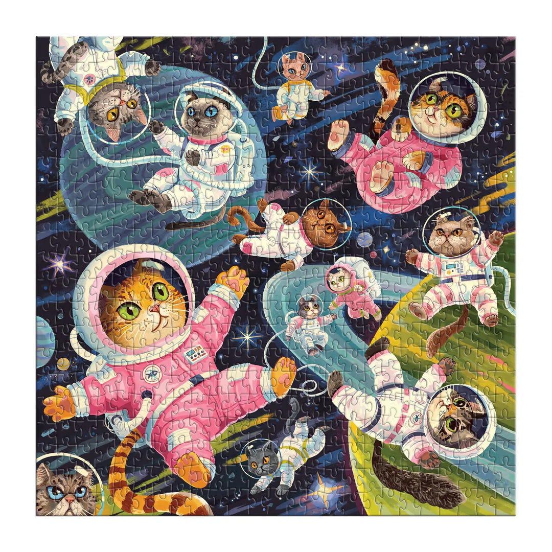 A Space Meowdyssey 500 Piece Puzzle | Galison