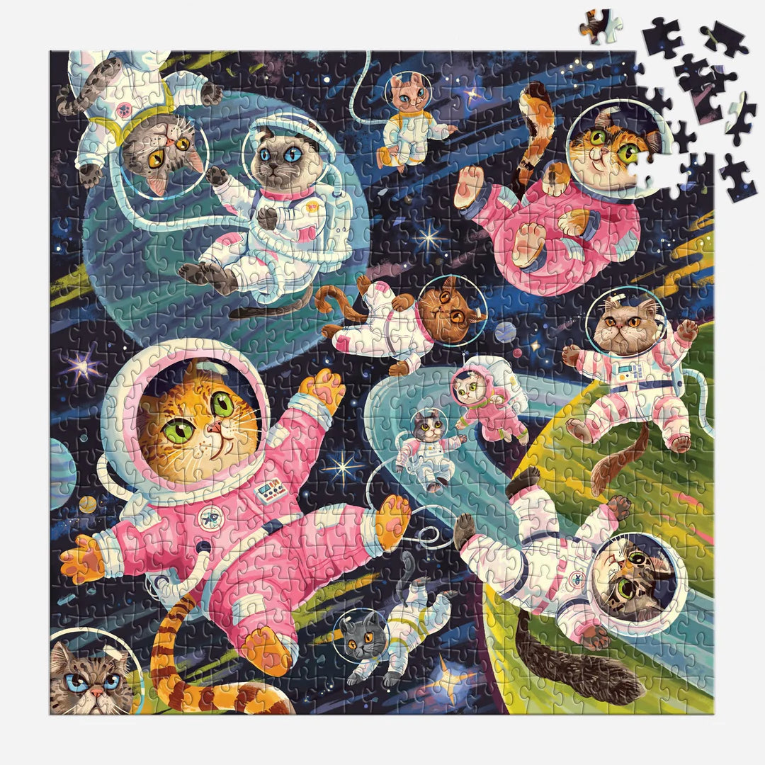 A Space Meowdyssey 500 Piece Puzzle | Galison